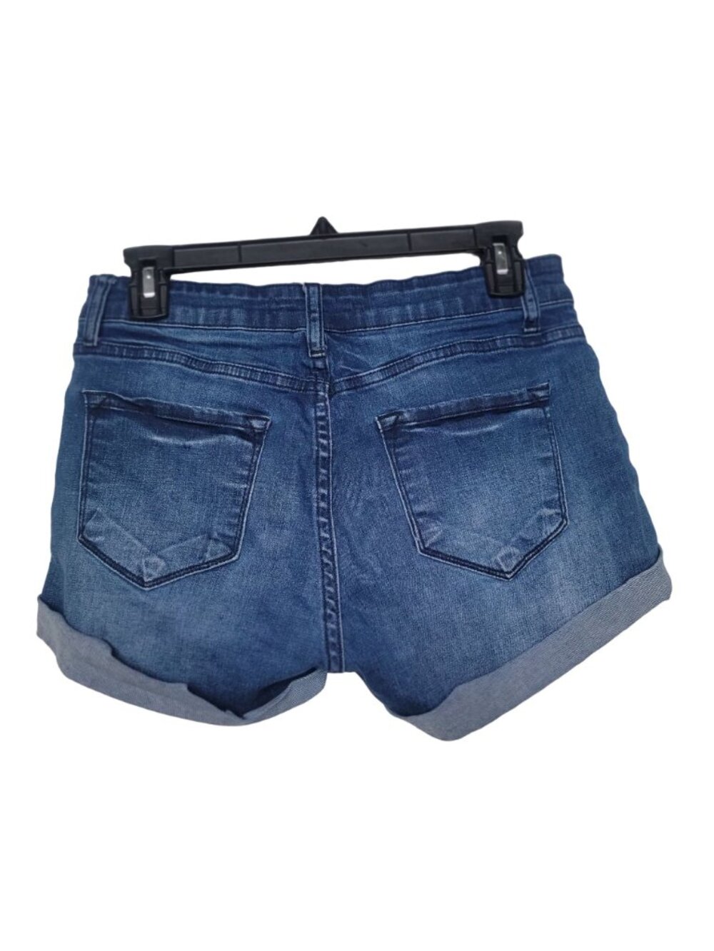Kancan Women Denim Shorts Size L Blue Jean Spandex Blend KC6217D Los Angeles - Picture 2 of 5